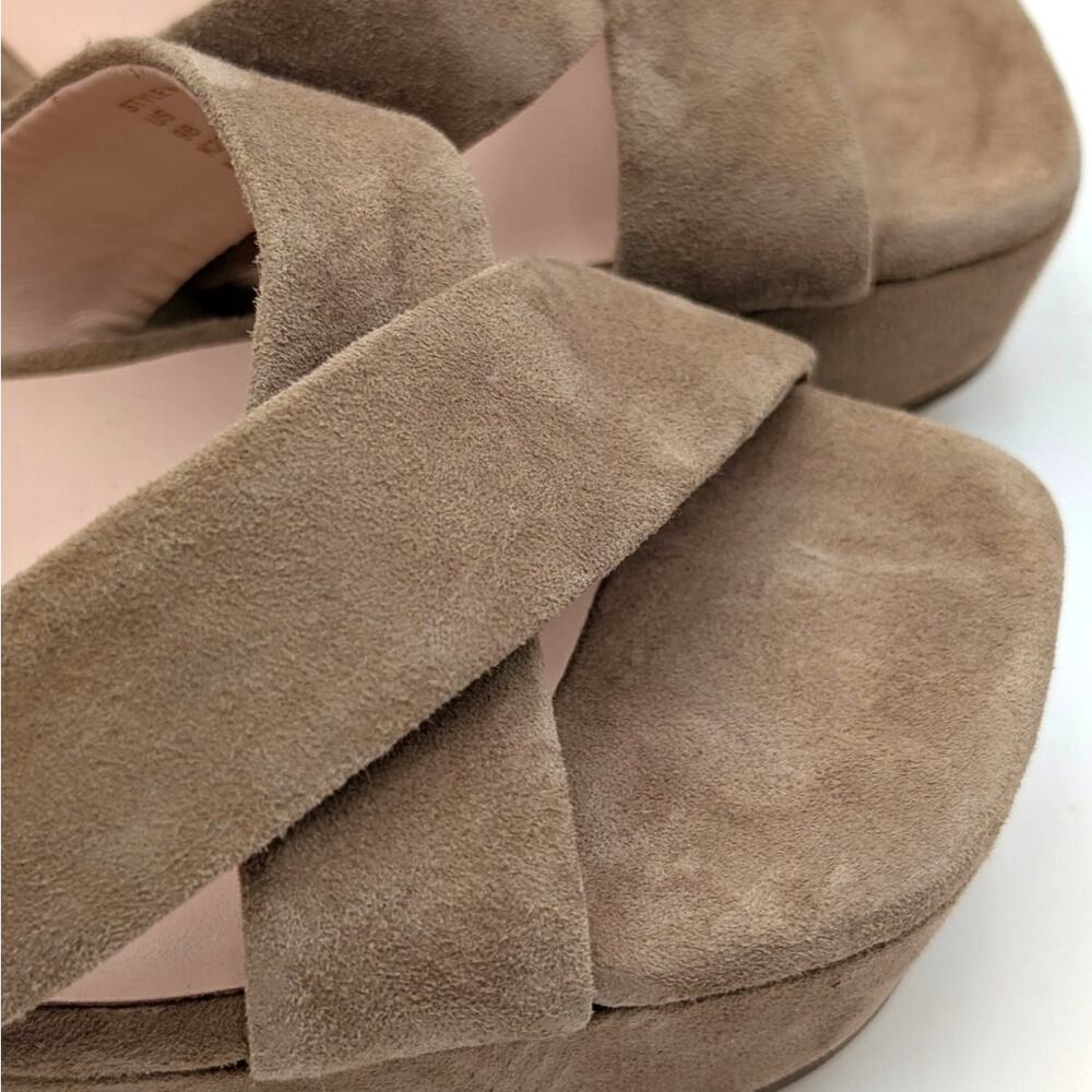 Kate Spade Delphi Heel Platform Sandal Women's Roasted Almond Size US9B EU39.5 - Picture 7 of 12